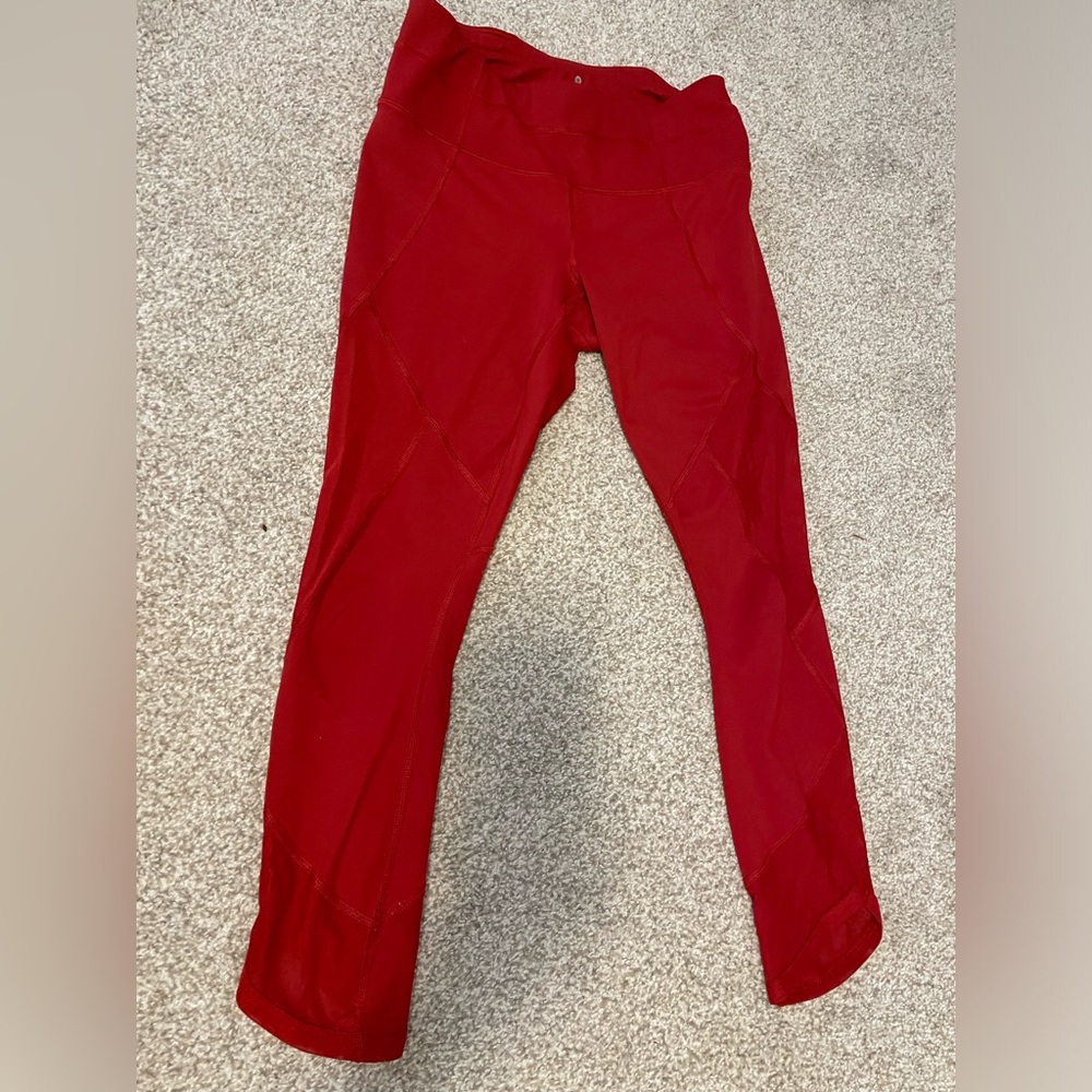 Red Athleta leggings XS